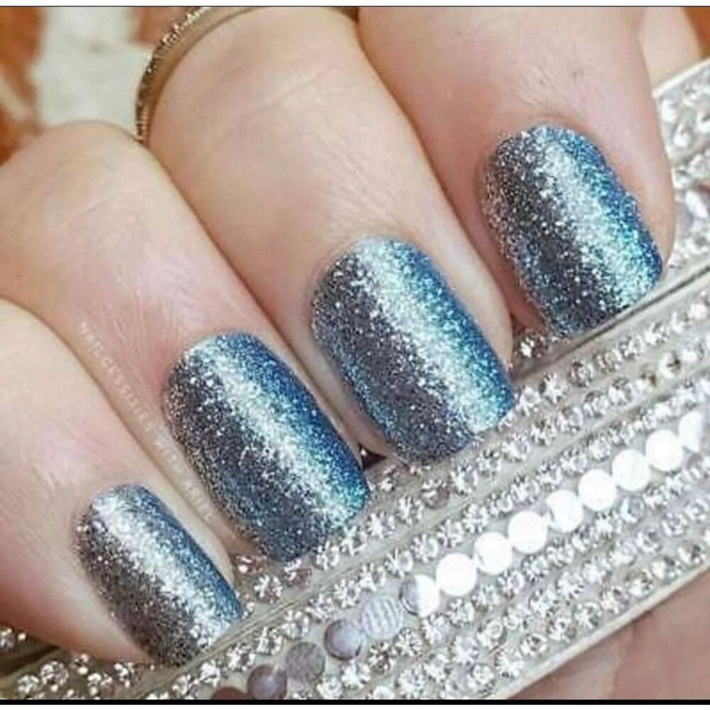 French Riviera Color Street Shimmering Blue Nail Strips. French Riviera